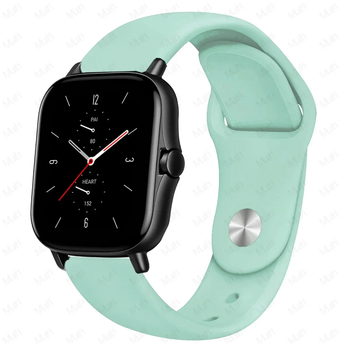 Silicone Sport Watch Band - 20mm/22mm Adjustable Strap