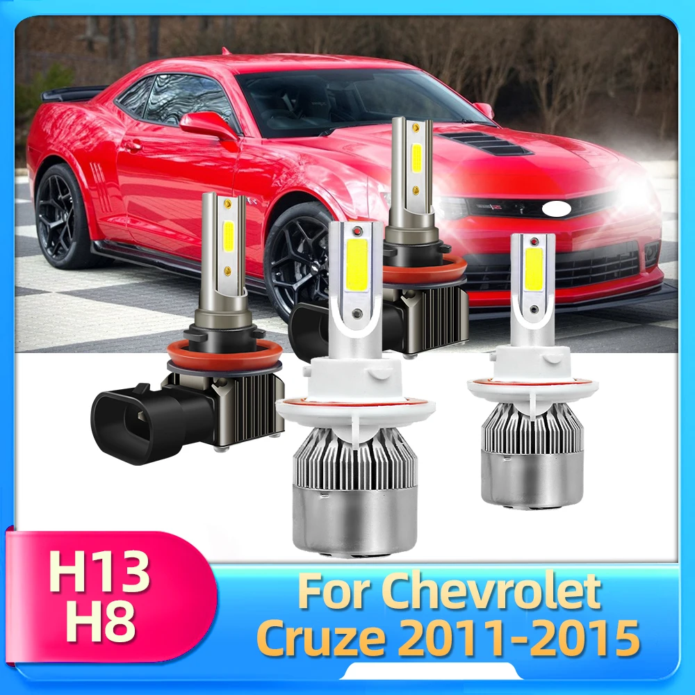 

Roadsun светодиодные лампы 12 В Автомобильные фары для Chevrolet Cruze 2011 2012 2013 2014 2015 Замена Hi/Lo луч фары Противотуманные фары белый