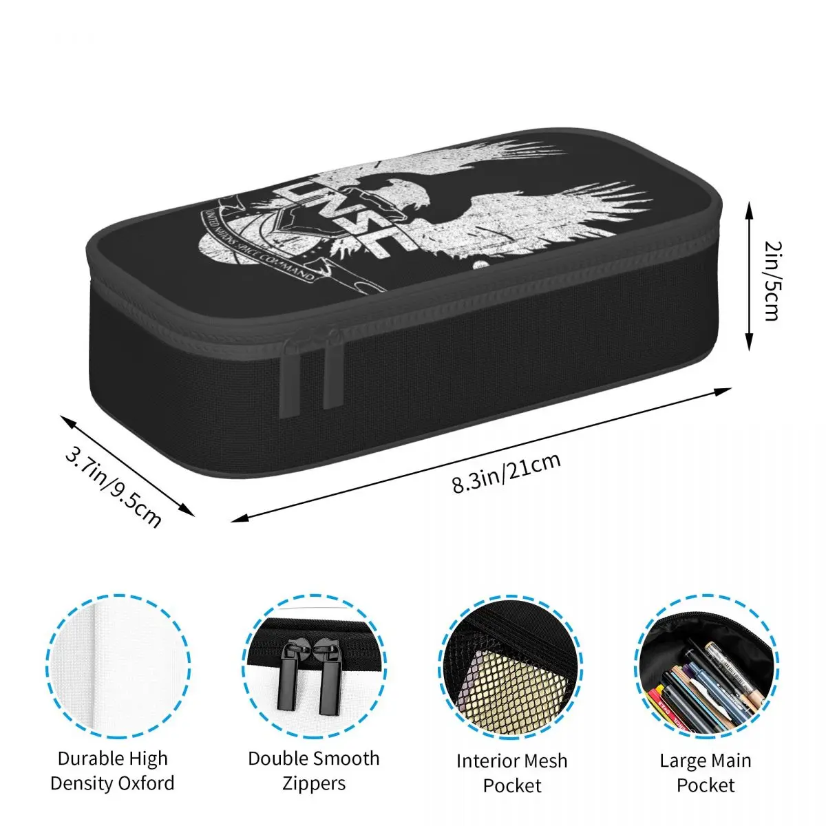 Halo UNSC Worn Pencil Cases Large Storage Pen Bags Pen Box Pencil Pouch For Boys Girls Students Stationery School Office