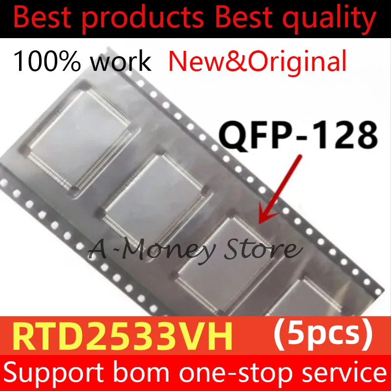 (5pcs)RTD2533VH QFP-128