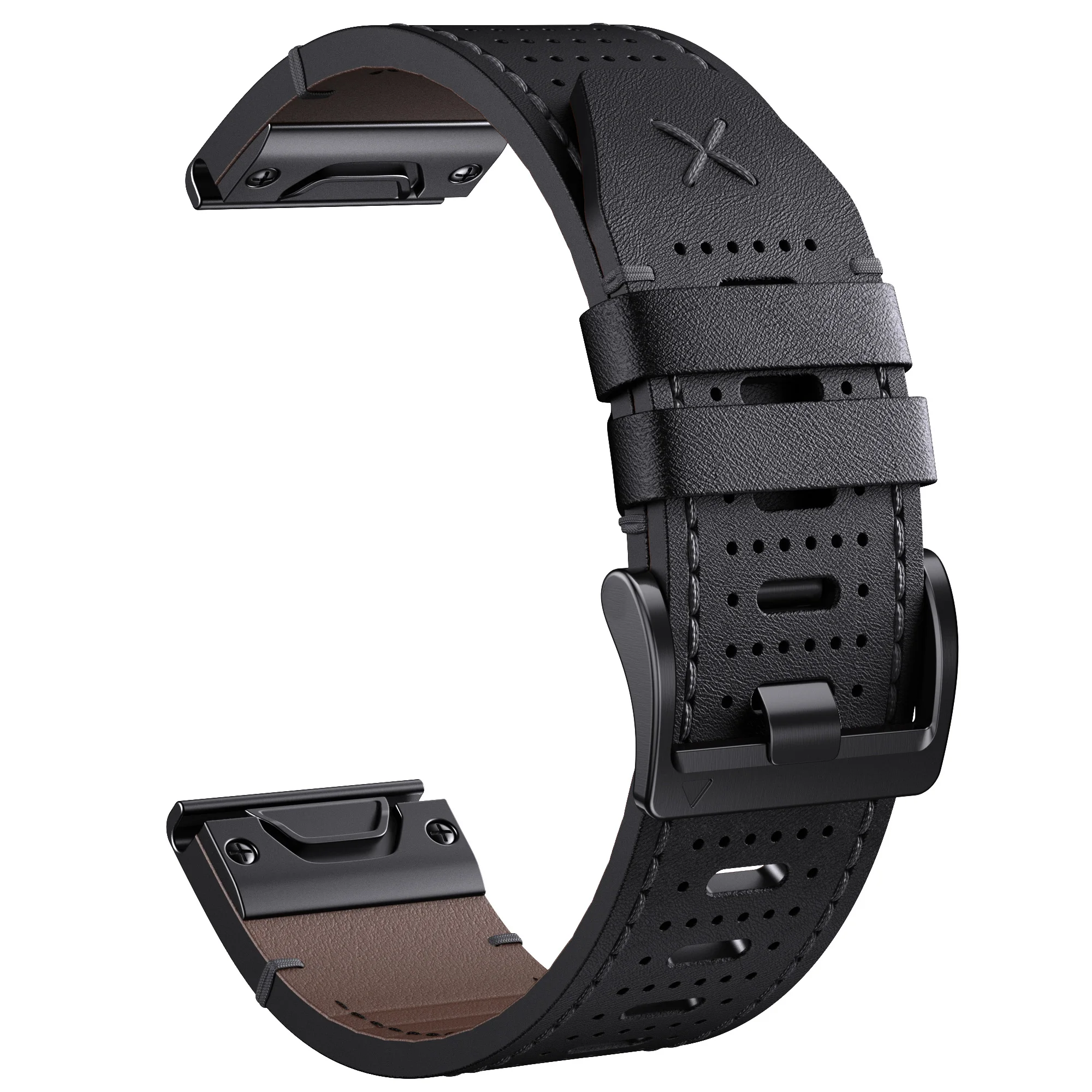 Luxury Leather Watch Band - Premium Replacement Strap, 22/26mm