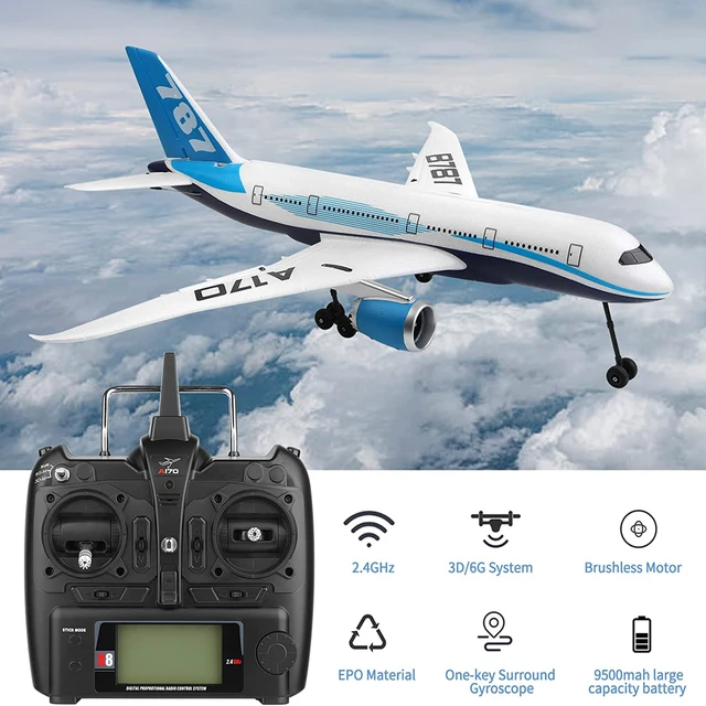 Avião de controle remoto para adultos e crianças, avião planador, 3D 6G,  2.4GHz, Flight Toys for Boys - AliExpress