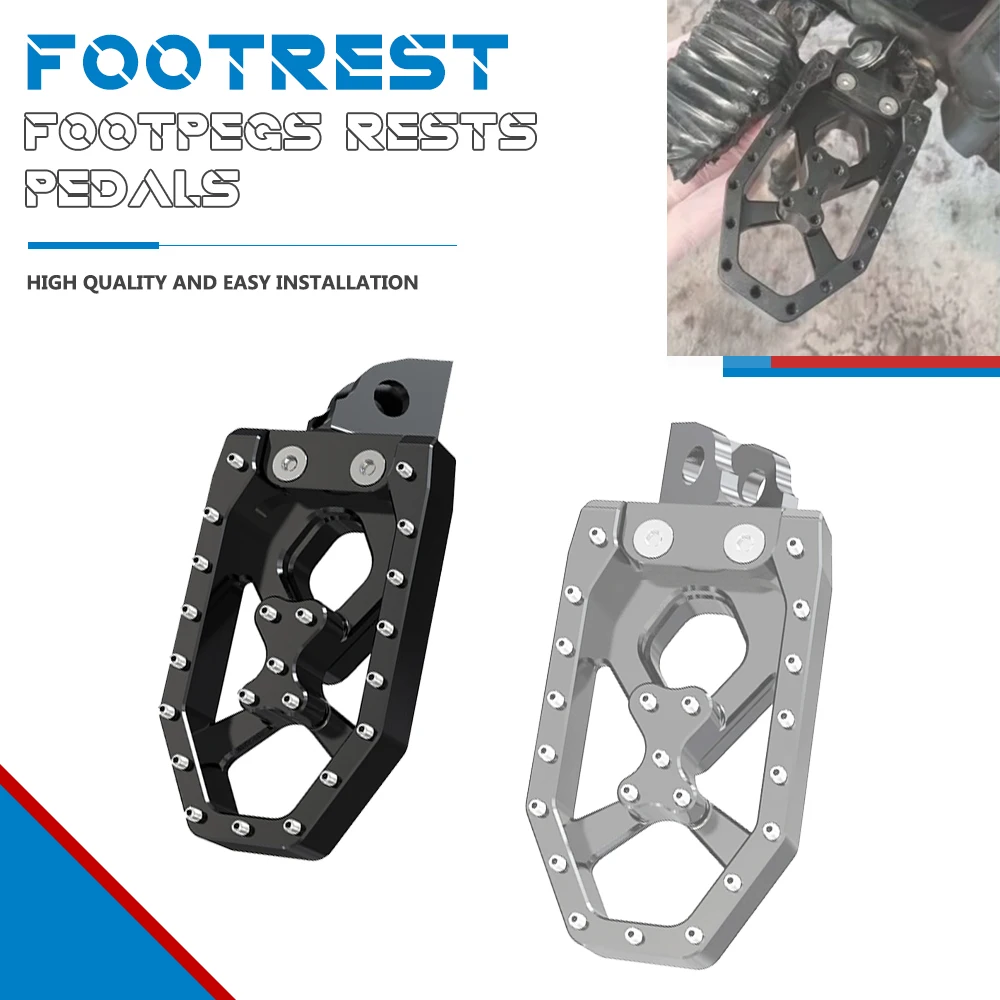 

Motorcycle Enlarged Wide Foot Pegs FootRest Footpegs Rests Pedals For Suzuki RM85 DR-Z250 DR-Z125 DR200 DR650/SE DR250 DR350