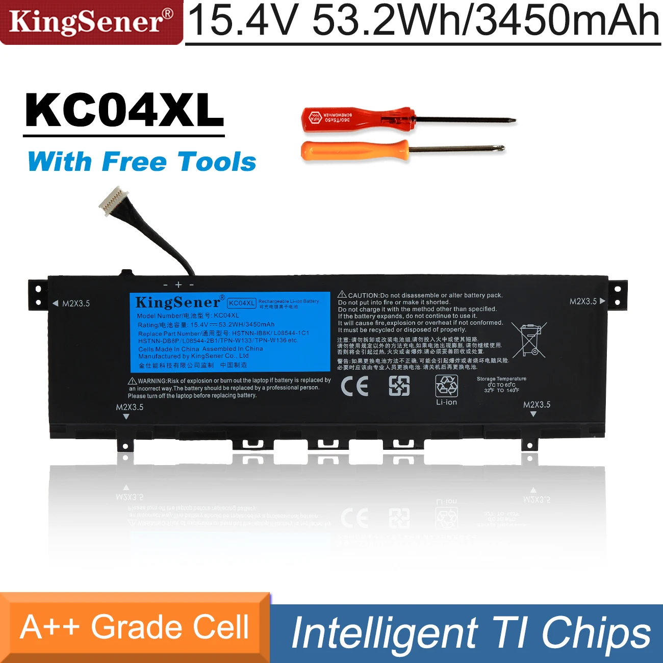 Bateria para hp Envy X360 13-ag 13m-aq 13-ah 13-aq0010tu 13-ah0010tx Hstnn-db8p Hstnn-ib8k L085442b1 L08496855 Kc04xl 53.2wh