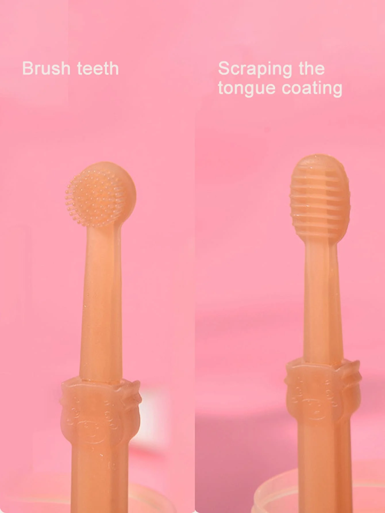 Pet Toothbrush Kit with Storage Box, Soft Silicone Tongue Cleaner