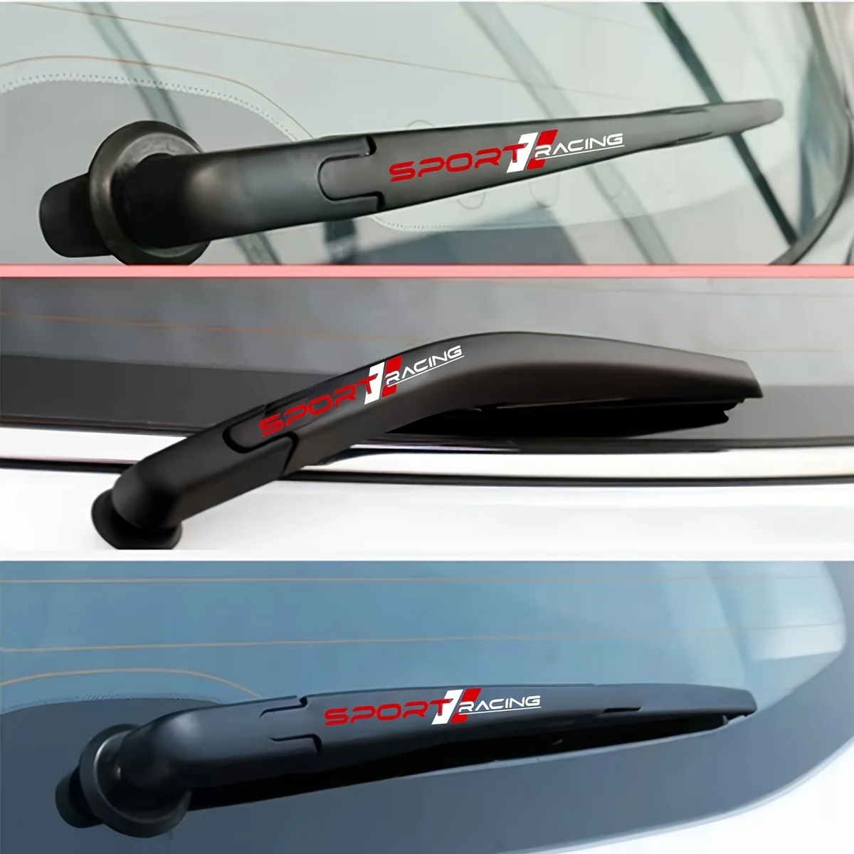 2 Stück/4 Stück Rennsport-Buchstaben-Grafik Wasserdichter Selbstklebender Vinyl-Aufkleber für Auto Motorrad Fahrrad Helm Laptop Dekoration – Detail 2