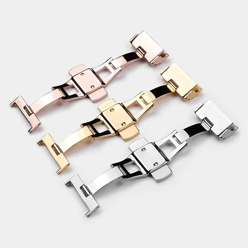 Versatile Butterfly Buckle Accessory for Leather, Nylon, and Silicone Straps