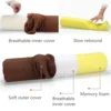 Fabric Nursing Cervical Neck Support Sleeping Positioning Pillow Roll Memory Foam Bolster Decorative Slow Rebound Neck Pillow 4
