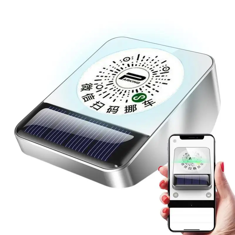 

Solar Car Parking Plate Lighting Solar QR Code Parking Plate Vehicle Stop Tool With LED Lights For Most Cars Trucks RVs SUVs