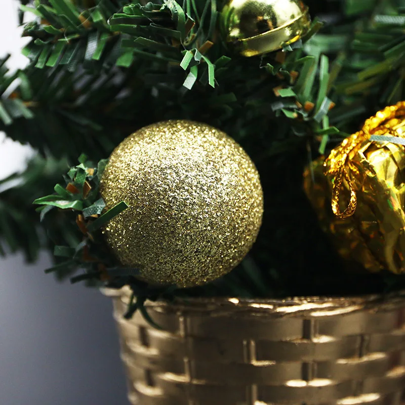 (1 Piece/bag) 21cm Christmas Tree Christmas Decoration Desktop Ornaments New Year Holiday Decorations Props DIY Celebration