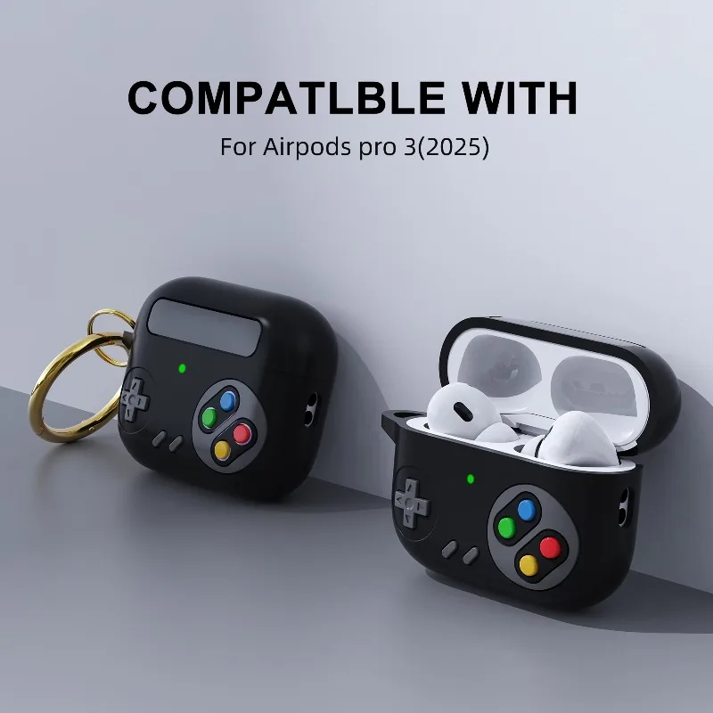 3D Silicone Game Console Shockproof Protective Earphone Case