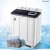 Semi-automatic double barrel mini washing machine. Large capacity. Household. For rent. Small & pulsator. 1