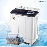 Semi-automatic double barrel mini washing machine. Large capacity. Household. For rent. Small & pulsator. 1