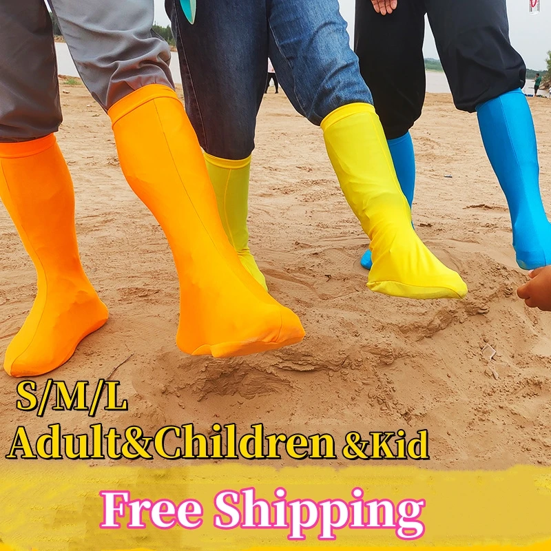 High Tube Shoe Cover High Elastic Outdoor Trekking Dust-proof desert Shoe Cover Anti-sand Anti-snow Hiking Long Accessories