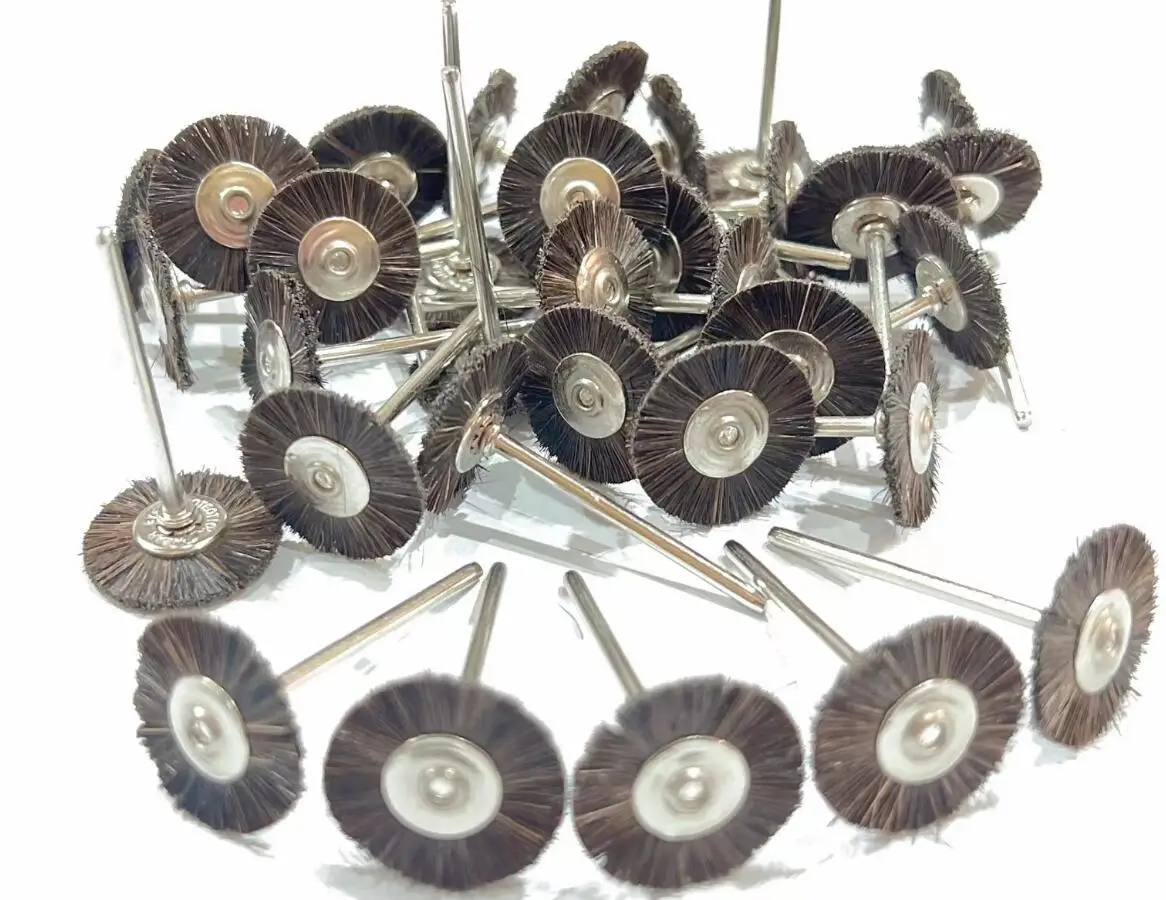 Polishing Brushes Set: Soft & Hard Abrasive Buffing Wheels with 2.35mm Shank