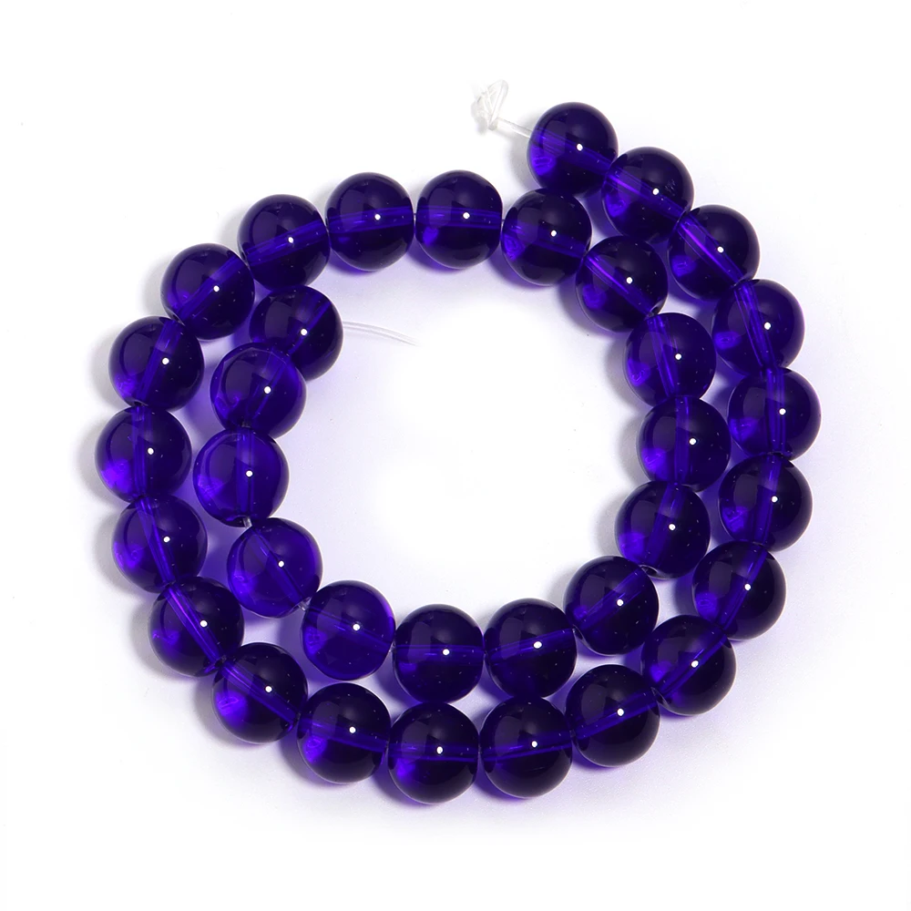 Blue Glass Crystal Beads - Assorted Sizes