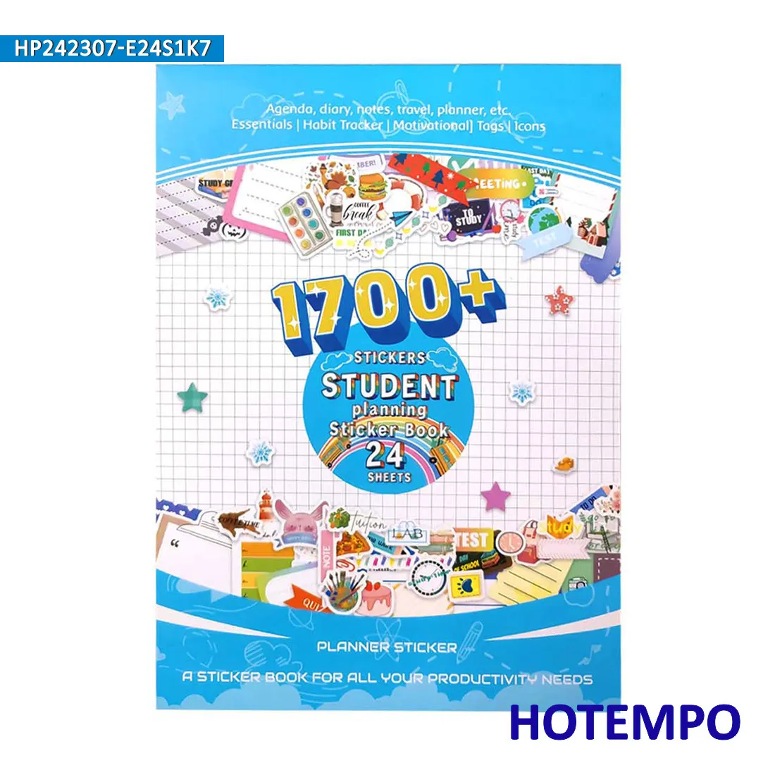 Deluxe 1700-Piece Meal Planner & Healthy Lifestyle Sticker Collection