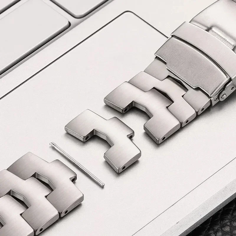 Stainless Steel Quick Fit Strap for Smartwatch - No Gaps Metal Bracelet Design