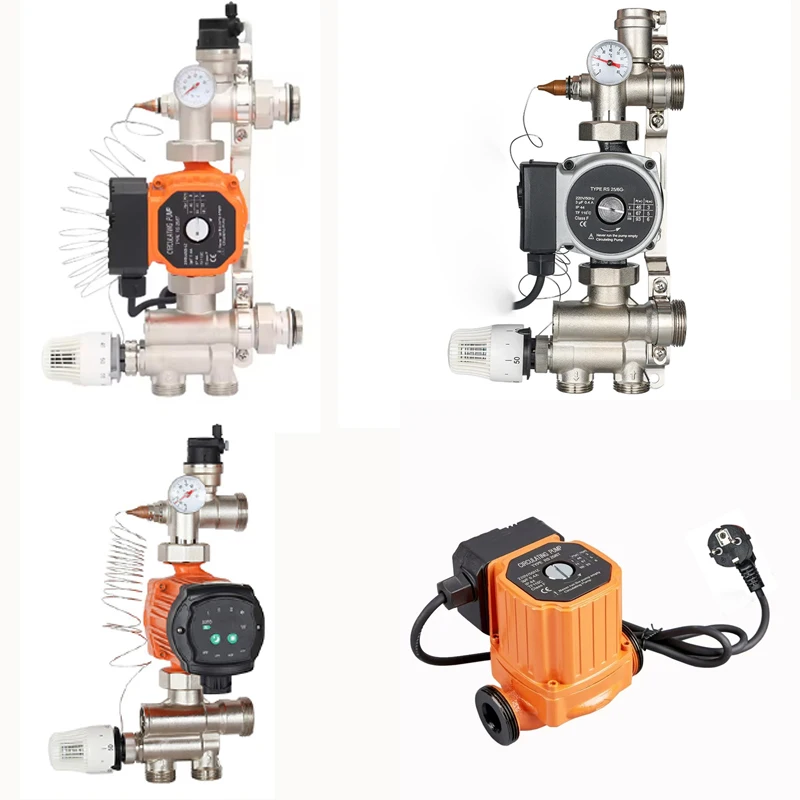 DN25 เครื่องผสมปั๊มความถี่ตัวแปรประหยัดพลังงานอุณหภูมิคงที่สําหรับระบบผสมน้ําท่อร่วมทําความร้อนใต้พื้นน้ํา 1