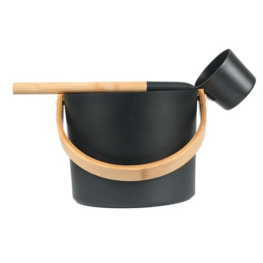 Description Picture 6 of itemBathroom For Shower Aluminum Sauna Bucket Hotel Gift Long Handle Spoon Home Weight Loss Supplies Bath Accessories Large Capacity