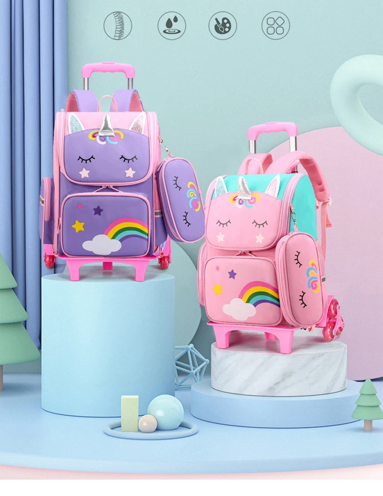 Mochilas Escolares Mochila Escolar Con Ruedas Para Niña Gran