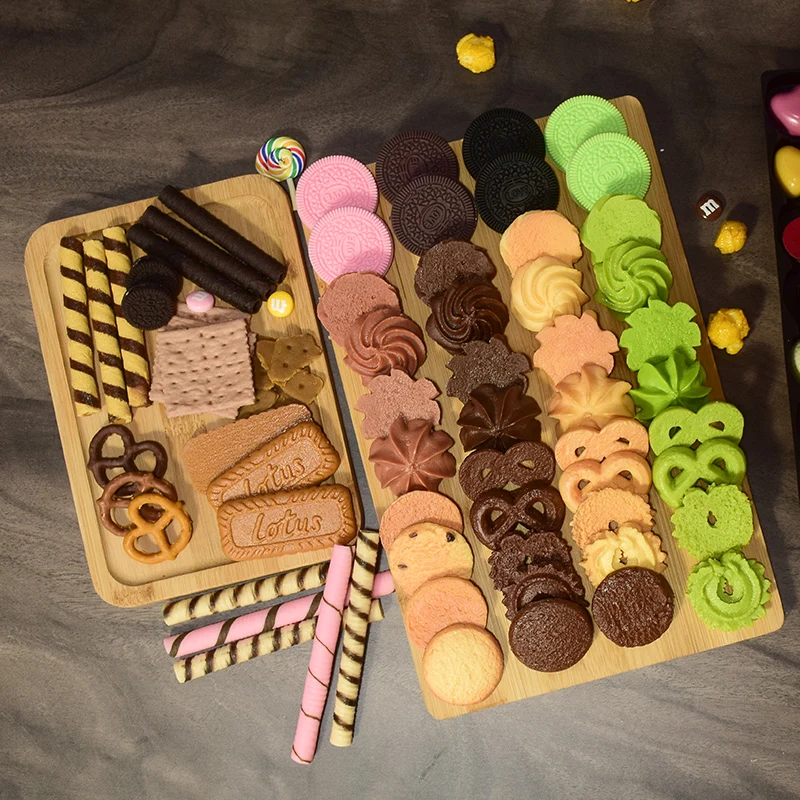 Simulation cookies for children simulation accessories photography fake biscuits early education DIY 3 pcs/lot food model food photography props kitchen food toys donut photography props fake food prank toys