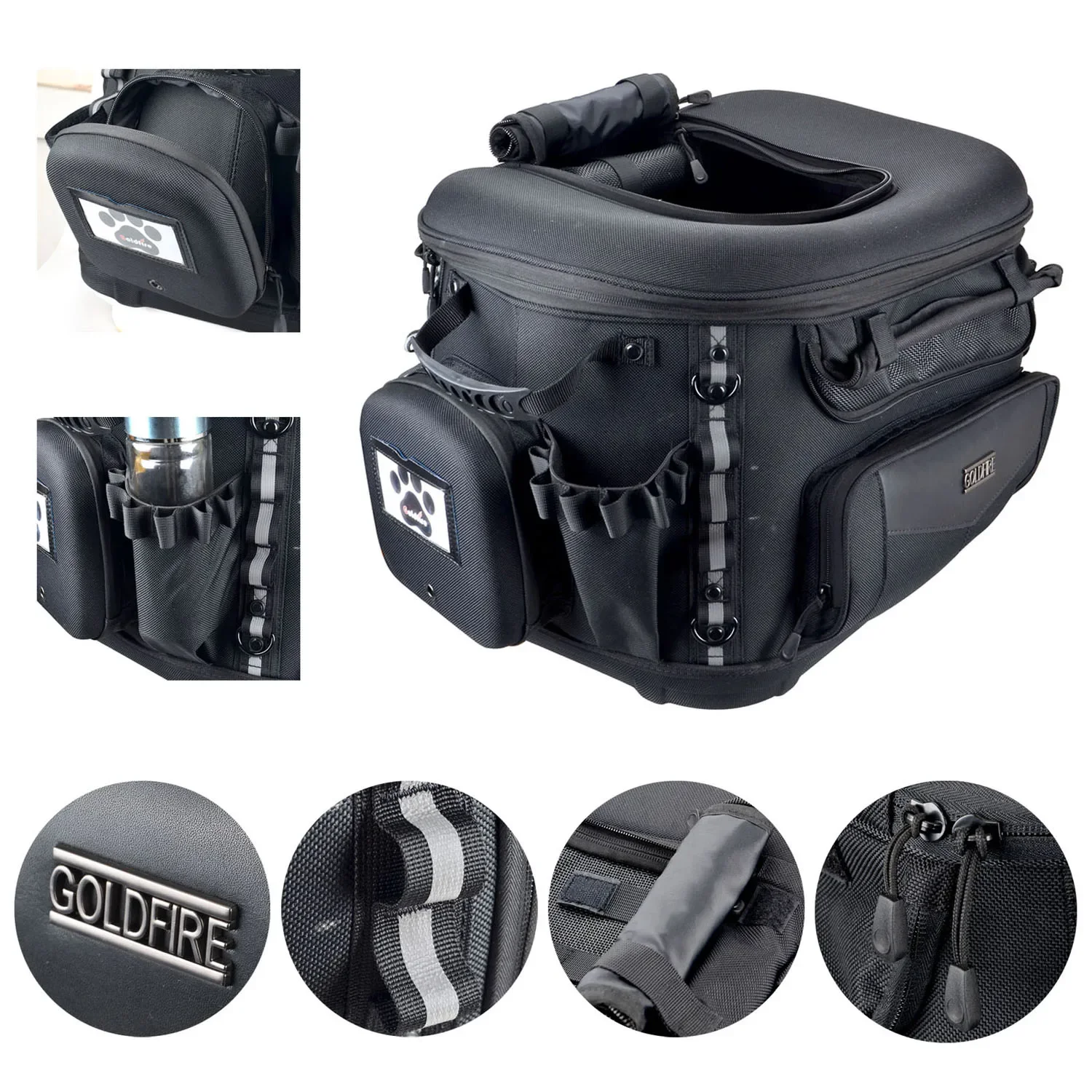 Weather Resistant Dog Cat Pet Carrier Portable Travelling Dog Holder Bicycle Outdoor Bag For Motorcycle Cars