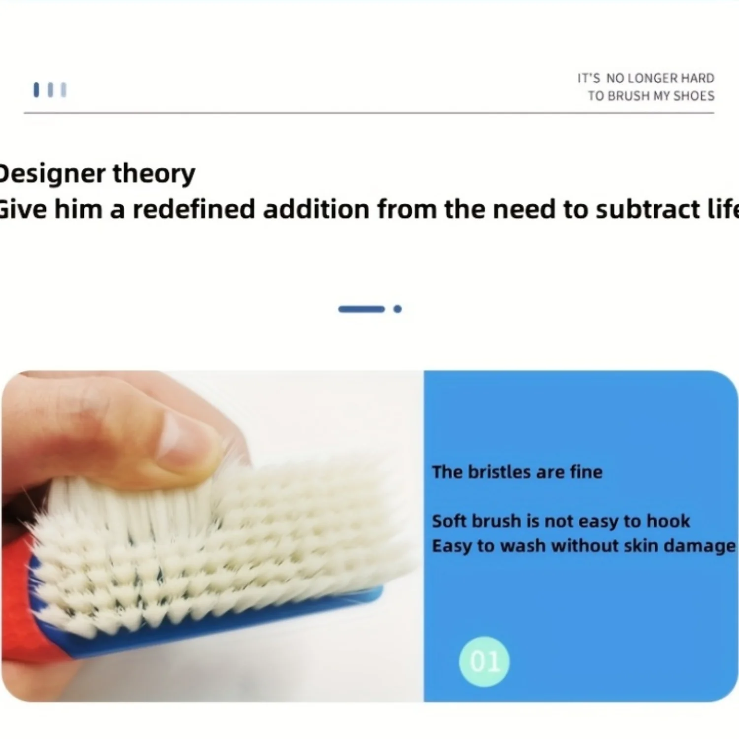 Multi Functional Soft Bristle Cleaning Brush