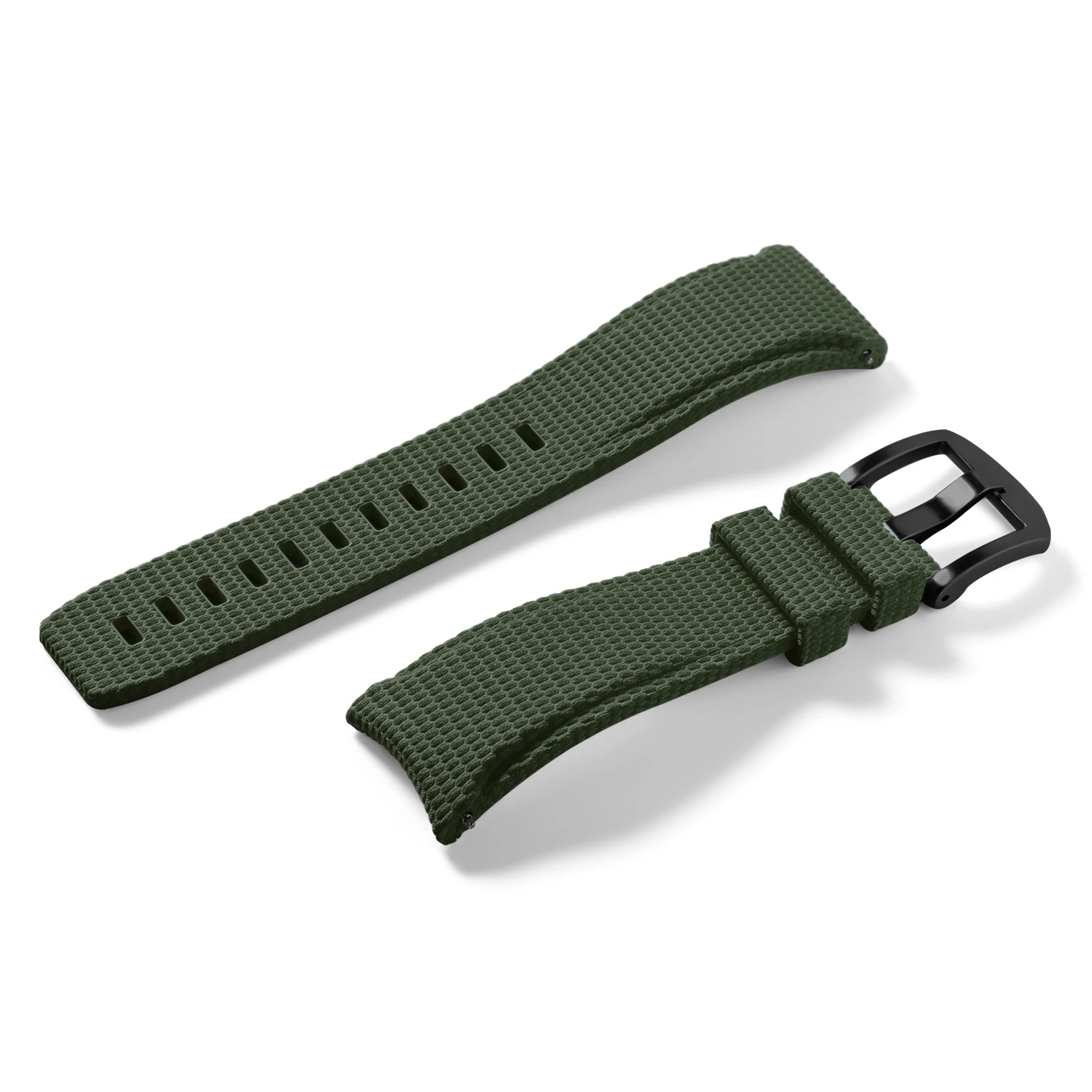 Universal Quick Release Curved FKM Rubber Sport Watch Band (Available in 20mm, 21mm, 22mm)