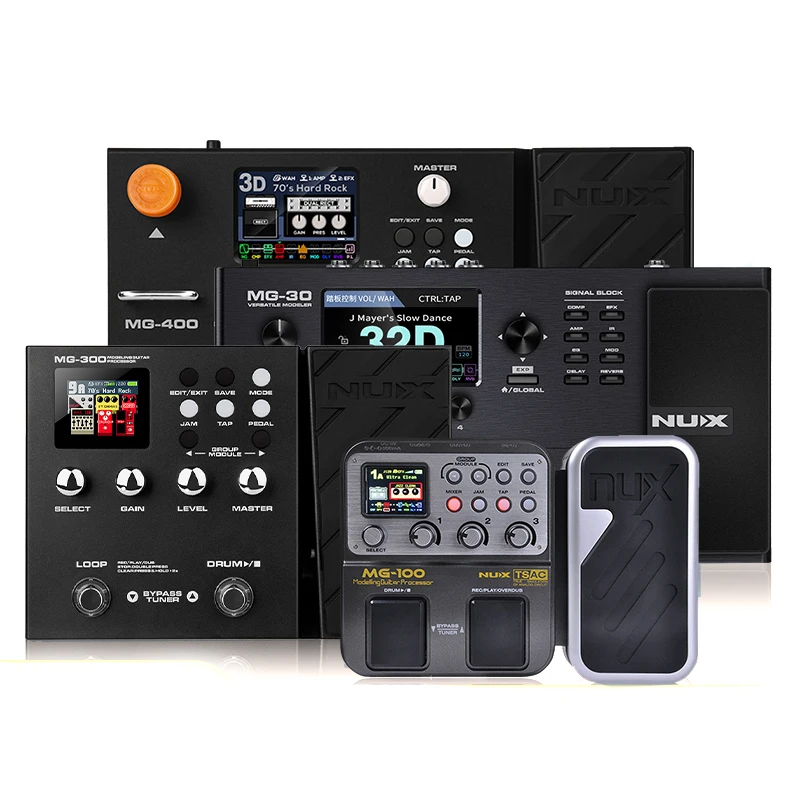 NUX Multi Effects Pedal Guitar/Bass/Acoustic Amp Modeling Processor MG