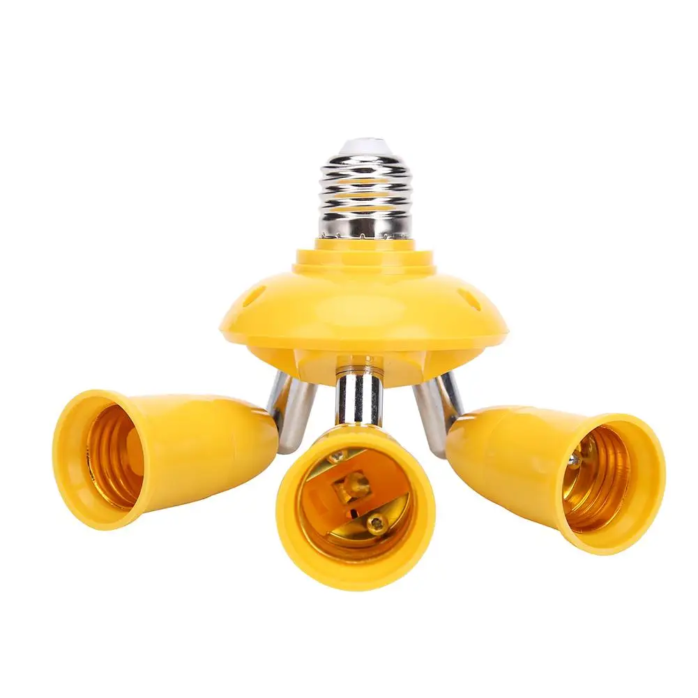 3 in 1 E27 to E27 Lamp Base Socket Splitter LED Light Bulb Adapter Holder Converter Lighting Lamp Bases Extended LED Bulbs lamp holder lamp bulb holder lamp base lamp socket adapter lamp socket extender
