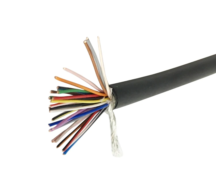 

Fine Bare Copper Conductors 25 Core Shield Electric CNC automation Coil Cable