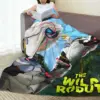 The Wild Robots Blanket 2024 New Cartoon Fuzzy Throw Blankets Bedroom Sofa Decoration Soft Warm Breathable Rug Piece 3