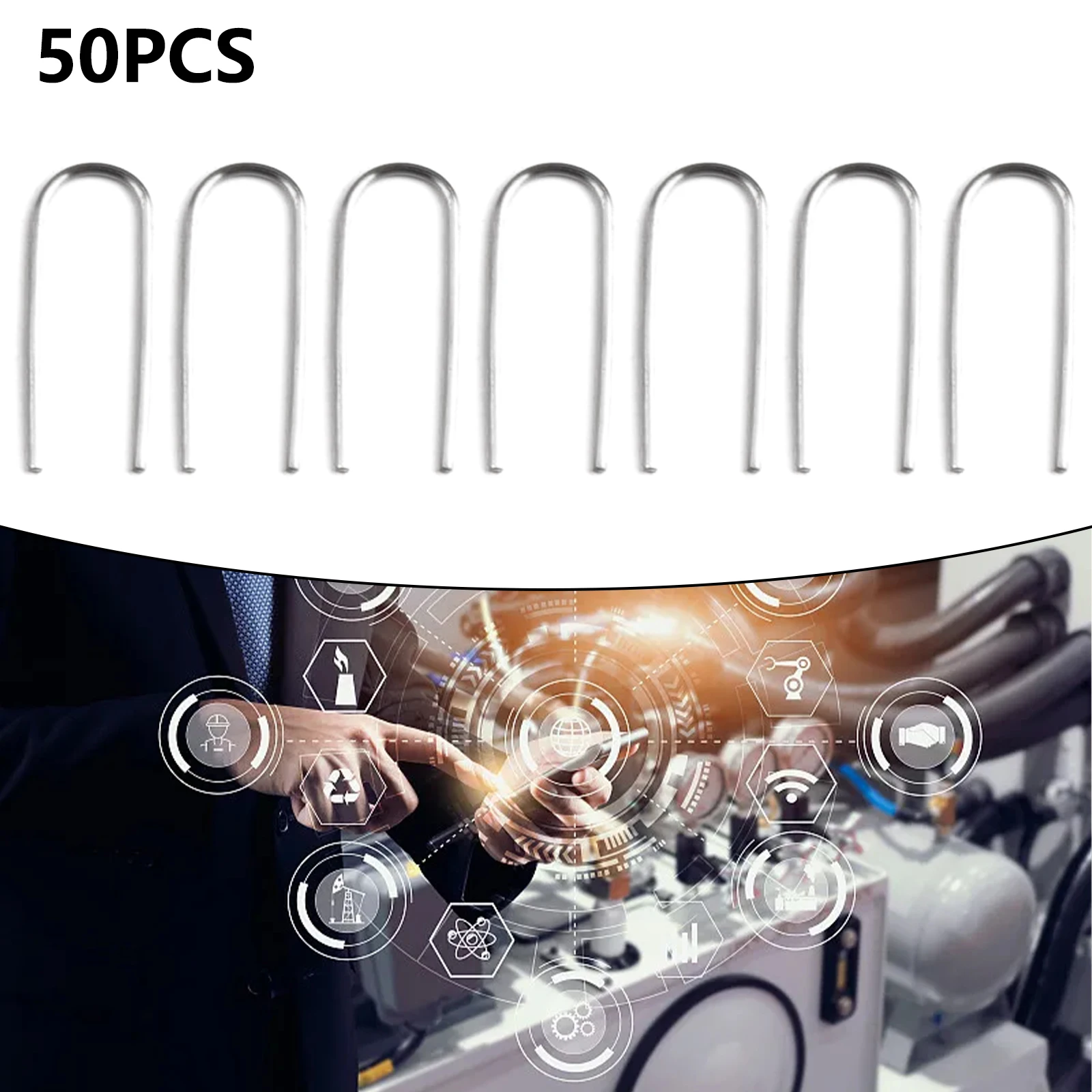 

For Handcrafted Art Nichrome Wire Hook Jump Rings Nichrome Wire Replacement With Box Accessories Fasteners Ceramic U Hook