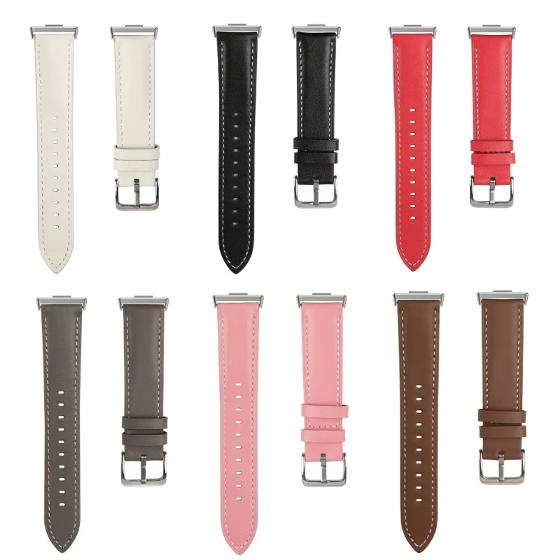 Fashionable Leather Watch Band 20mm Secure & Stylish Watch Strap Soft & Comfortable Leather Band for watch fit3 DropShipping