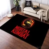 M-Mortal Kombat Gamer Pattern Carpet for Bedroom Floor Mat Decor Living Room Carpet Bathroom Anti-slip Rugs Home Decor 6