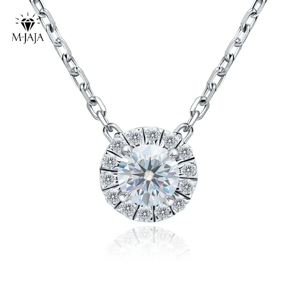 Original Moissanite Jewelry 18k Gold 925 Sterling Silver Chain