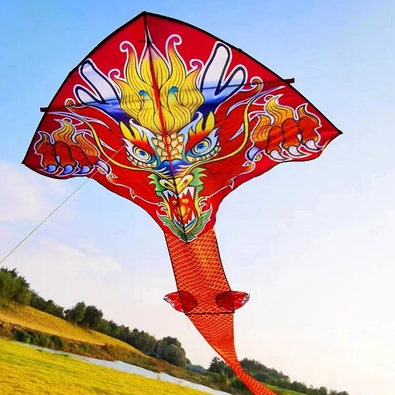 

free shipping 100m chinese dragon kite flying handle line large kite snake kites for kids cometas professional parachute wind