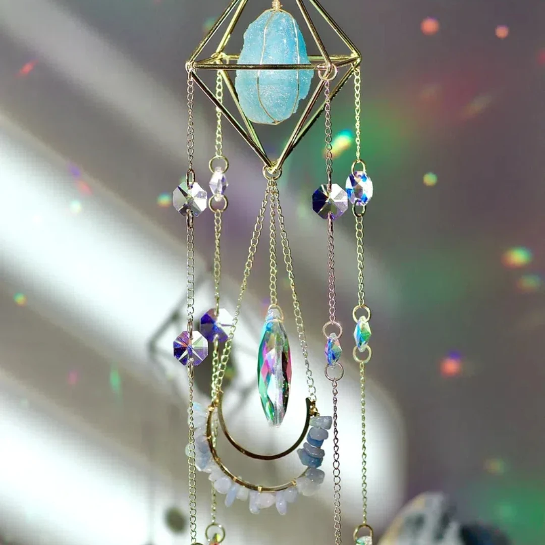 1pc,Art Deco Acrylic Wall Hanging Decorative Sign-Elves Theme Mason Jar Shaped Light Catcher-Multipurpose Fairy Princess Pla