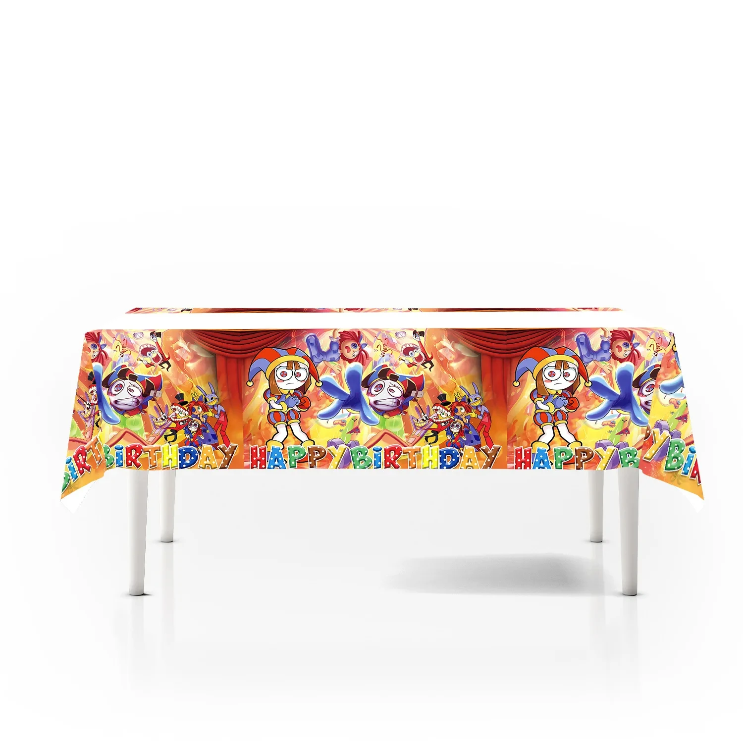 New The Amazing Birthday Party Decorations Digitaled Circus Tableware Set Plates Banner Tablecloth for Baby Shower Supplie Gifts