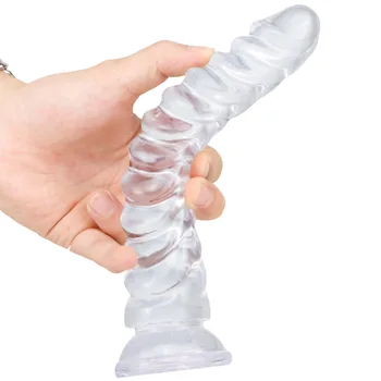 Transparent Soft Monster Dildo Suction Cup Jelly Penis Sex Toy for Woman Men Fake Dick Big Penis Anal Butt Plug Prostate Massage 3