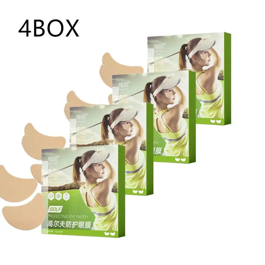 4box External Protective Eye Patch Golf Eye Mask Sunscreen Outdoor Cut Eye Patch Sun Protection Eye Patch UV Eye Stickers