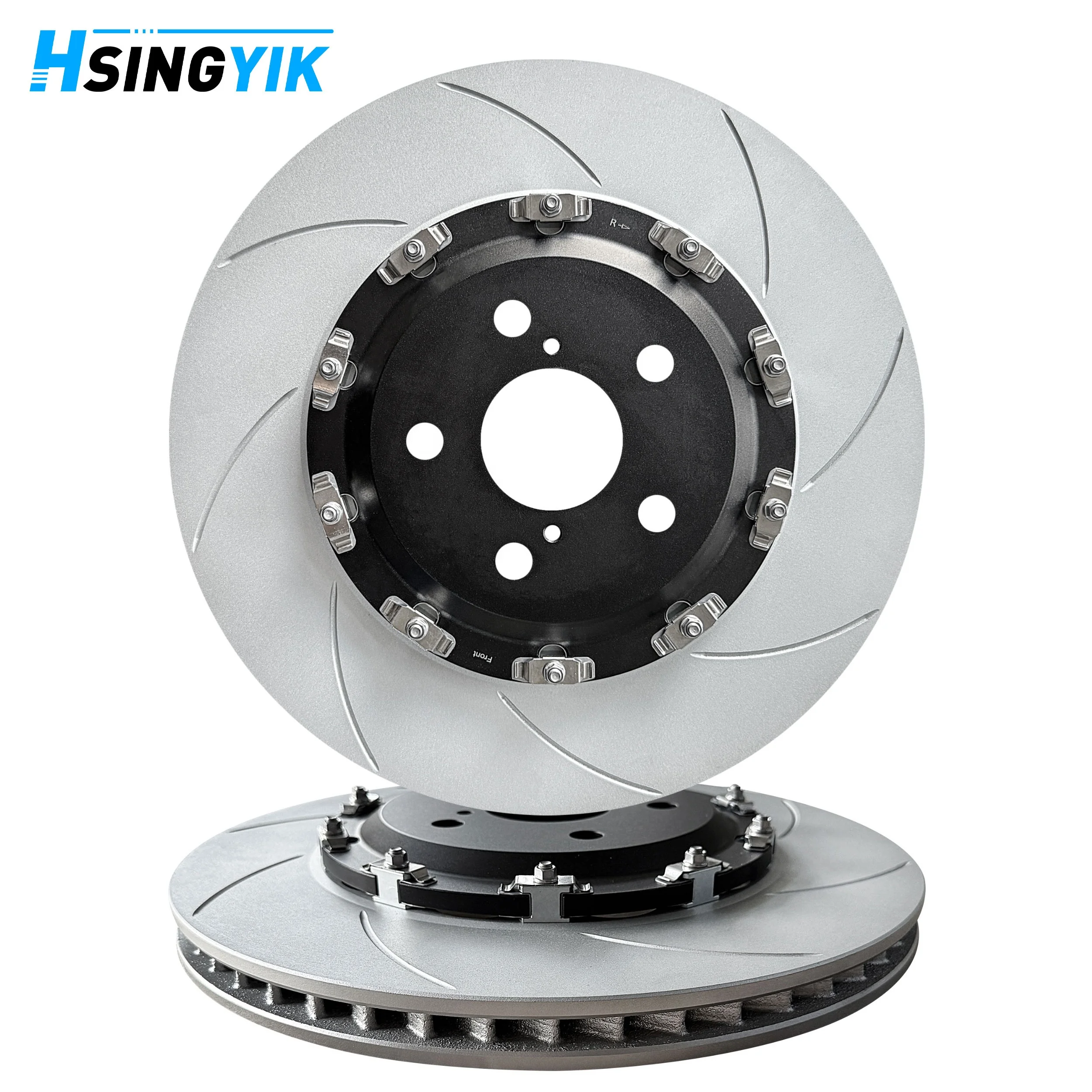 토요타 GR 야리스 프리우스 코롤라 Zze122용 플로팅 구조 OE 표준 프론트 2피스 브레이크 디스크 로터