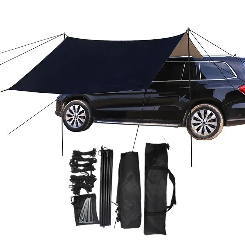 

Truck Canopy Oxford Cloth Car Side Awning Rooftop Camping Sunproof Car Tent Universal Suv Windproof Car Camping Gear Tent For