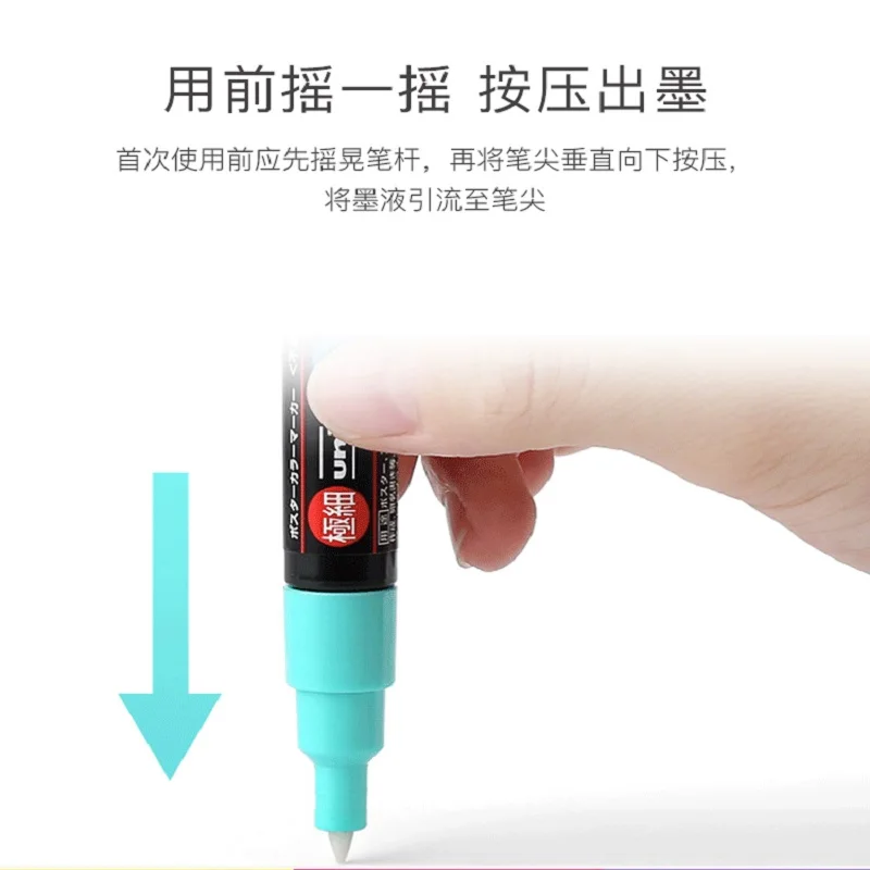 1Pcs Uni PC-17K 8 Color POSCA Acrylic Marker Pen 15mm Oversized Fiber Pen Head Graffiti Poster Creation Painting Art Supplies marker pens marker pen acrylic paint markers art marker pens