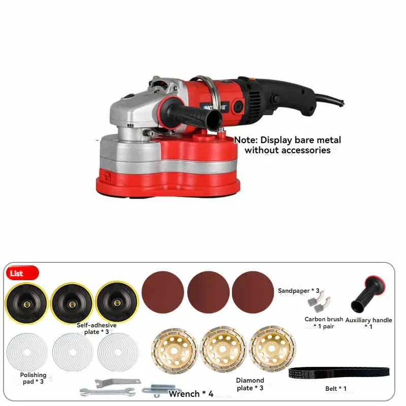 5800W Cement Concrete Floor Polishing Machine Belt Sander Clean Ground Grinding Machine Grinder Sharpener Cutter Rough Planer