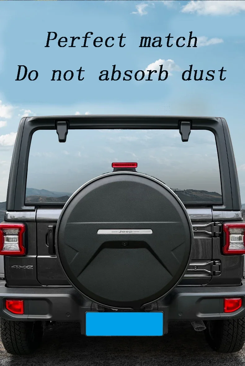 High Quality Car Spare Tyre Wheel Cover for Jeep Wrangler Tire 245-75-R17 255-75-R17 255-75-R18
