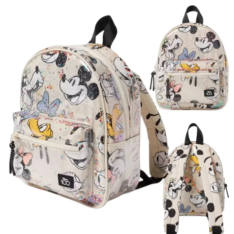 Disney Mickey Minnie Mouse Baby Girl Baby Cartoon Pattern Zaino Bag Boy Baby Toys Anime School Bag Bambini Regali Di Natale
