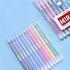 1-12 PCS Colored gel pens set Kawaii blue 0.5 mm ballpoint pen for journal Cute School supplies Korean stationery 1