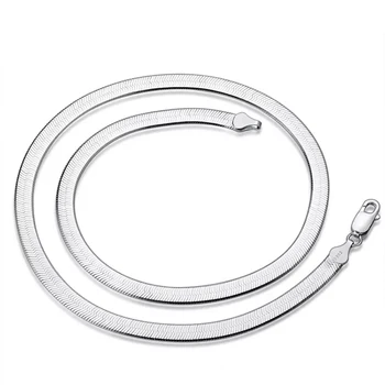 24K Flat Gold Snake Necklace